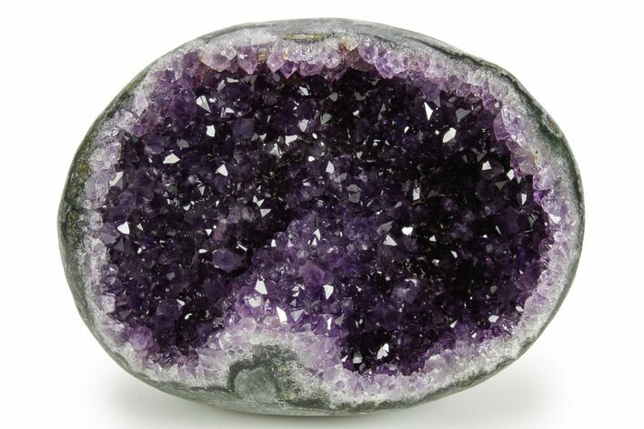 Sparkly Deep-Purple Amethyst Geode - Uruguay #378218